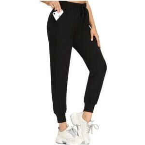 Rachel Zoe Relaxed Fit Versatile Wear Stretch Jogger Pant Black Size M